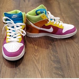 Nike Premium Metalic Rainbow Dunk High